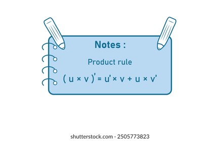 Product rule for differentiation in mathematics.