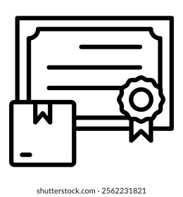 Product Safety Certification Icon Element For Design