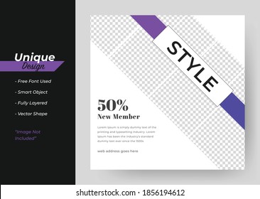 Product Sale & New Collection Concept Social Media Post Template.