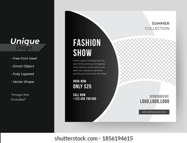 Product Sale & New Collection Concept Social Media Post Template.