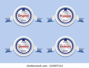 product sale and quality label sticker