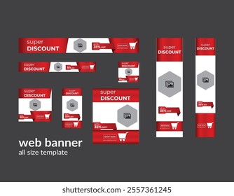  product sale Web Banner Design Template .ad campaign.