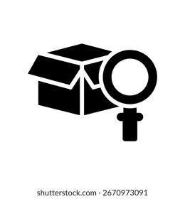Product Search Icon Glyph Vector Illustration