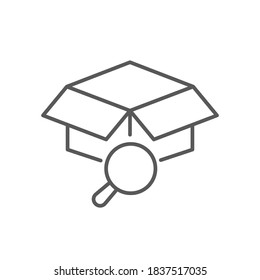 Product Search Icon Line Vector