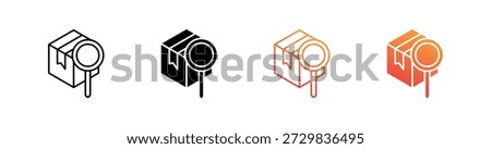 Product Search Multiple Style Icon Set Collection