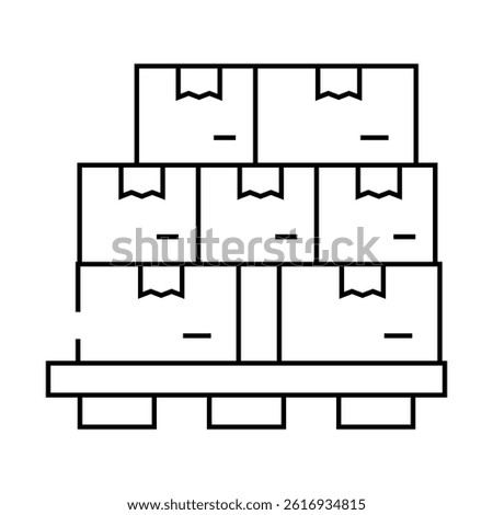 product and service line icon vector. product and service sign. isolated contour symbol black illustration
