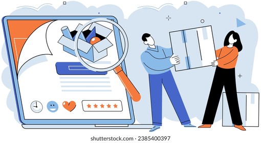 Product to service model. Vector illustration. Employment opportunities arise from growing demand for products and services Commerce relies on exchange products and services between buyers and sellers
