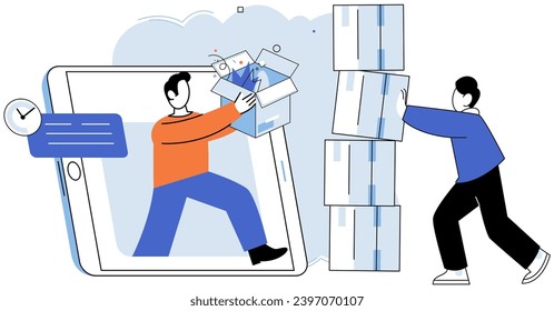 Product to service model. Vector illustration. Customer support plays significant role in enhancing overall product experience Interaction with customers provides valuable insights for product