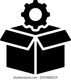 Product Setting Icon Glyph Vector Illustration