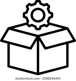 Product Setting Icon Outline Vector Illustration