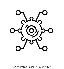 Product settings line icon, concept sign, outline vector illustration, linear symbol.