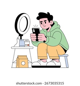 Ilustración vectorial de Producto Shoot. Archivo EPS 10