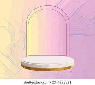 Product Showcase Design Beautiful Vector Art.