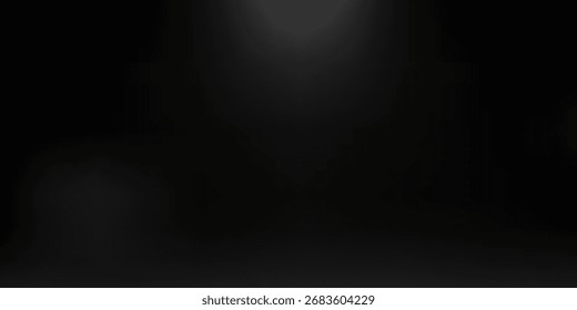 Escaparate del Producto con el proyector. Fondo negro de la habitación del estudio. Uso como montaje para la exhibición del producto