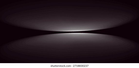 Escaparate del Producto con el proyector. Fondo negro de la habitación del estudio. Uso como montaje para la exhibición del producto