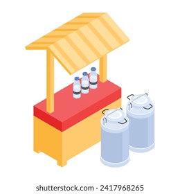  Product Showcases Isometric flat Icon