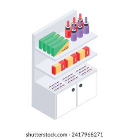  Product Showcases Isometric flat Icon