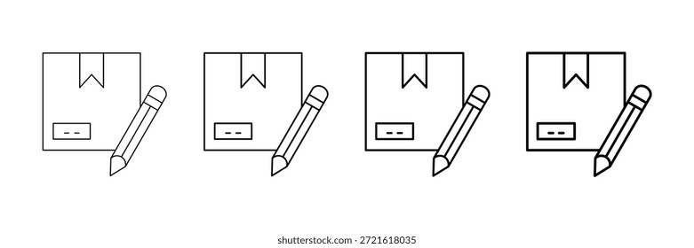 Producto Sketch Icons Vector Set En Diferentes Estilos De Línea De Trazo
