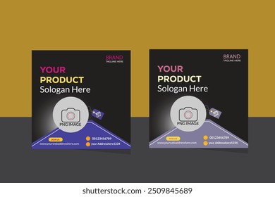 Product social media post or square banner design template