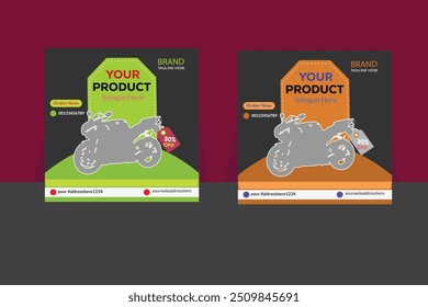 Product social media post or square banner design template