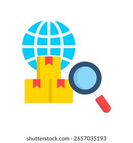 Ícone de seleção de fornecedor do produto Ilustração de vetor plano