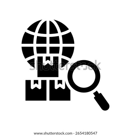 Product Sourcing Icon Glyph Vector Illustration