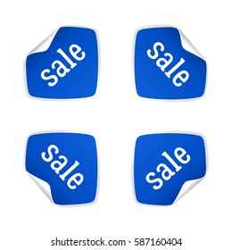 Product stickers set with sale offer. Color splash label, tag, badge, icon & text. The best prise vector banner for web store. Promotional corner located element. Accent promotion flyer, frame design