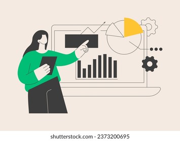 Ilustración del vector de concepto abstracto de estrategia de producto. Plan promocional de productos, estrategia de marketing, crecimiento de ventas, solución de negocios, diseño de sitios web de servicios, elemento de interfaz de usuario, metáfora abstracta de barra de menús.