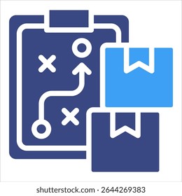 Produktstrategie-Symbol-Element für Design