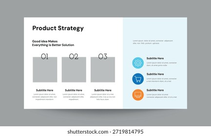 Plantilla de presentación de diapositivas de estrategia de Producto