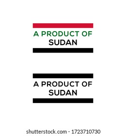 a product of Sudan stamp or seal design vector download