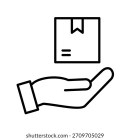 Ilustración vectorial de icono de contorno de proveedor de Producto