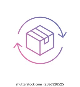 Product Take-Back Programs in Circular Economy vector stock icon