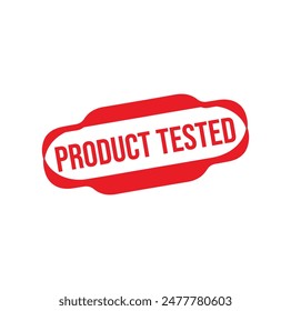 product tested Rubber stamp design. VECTOR ILLUSTRATION.