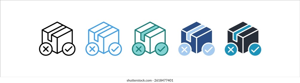 Product Testing Icon In Different Style Vector
