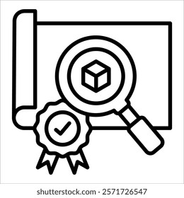Product Testing Icon Element For Design