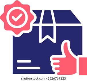 Ilustração do vetor de preenchimento do ícone de teste do produto