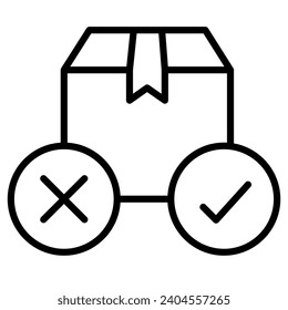 Product Testing Icon line vector illustration