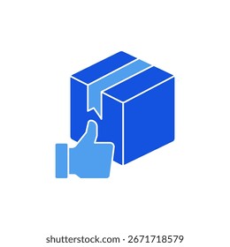 Icono de prueba de productos Esquema de trazos editable Dibujo de línea EPS