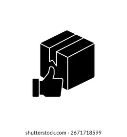 Icono de prueba de productos Esquema de trazos editable Dibujo de línea EPS