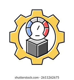 product testing mechanical engineer color icon vector. product testing mechanical engineer sign. isolated symbol illustration