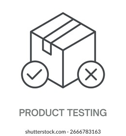Product Testing Simple Style Design Outline Symbol Illustration