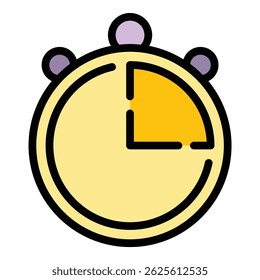 Product time delivery icon. Outline Product time delivery vector icon for web design isolated on white background color flat