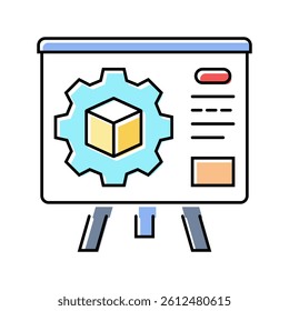 product training technical sales engineer color icon vector. product training technical sales engineer sign. isolated symbol illustration