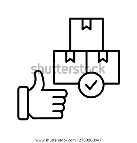 Product Trial Outline Icon Vector Illustration