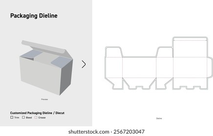 Product Tuck End Box Dieline