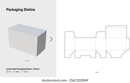 Product Tuck End Box Dieline