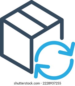 Product update Vector Icon which is suitable for commercial work and easily modify or edit it