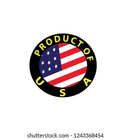Product of usa sign vector 