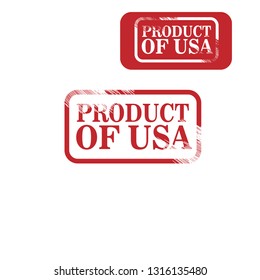product of usa stamp